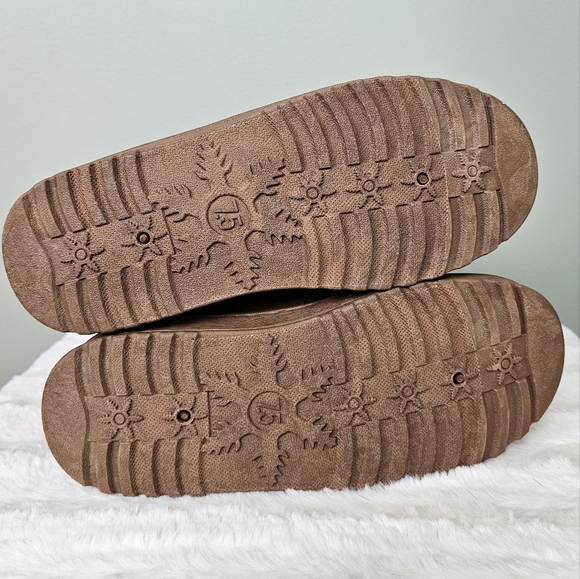 SO Myraa Women's Cozy Vegan Fur Lined Microfiber Ankle Boots 7.5 CHESTNUT - Picture 6 of 11